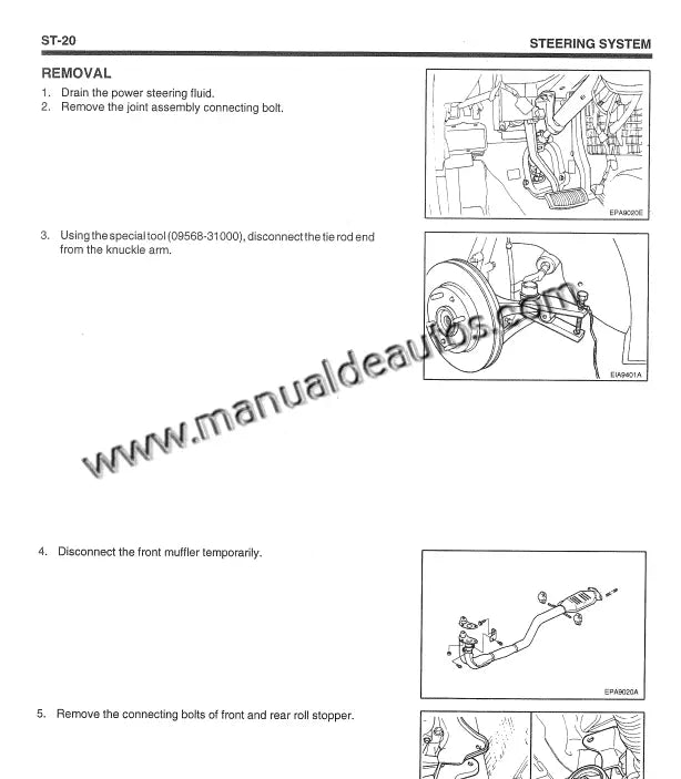 Manual de taller del Hyundai Sonata 1998–2001 con instrucciones completas de diagnóstico.