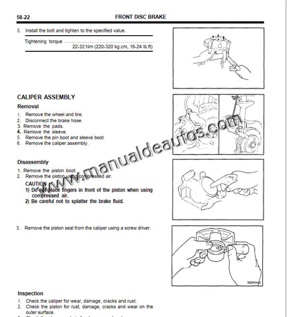 Manual de taller del Hyundai Elantra 1992–1995 con guía completa de diagnóstico.