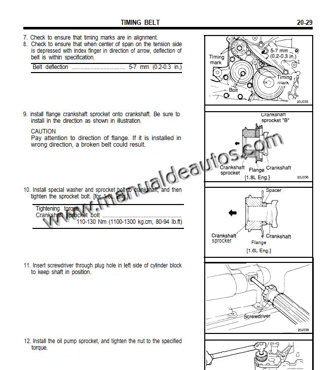 Imagen del motor del Hyundai Elantra 1992–1995 con detalles de reparación y mantenimiento.