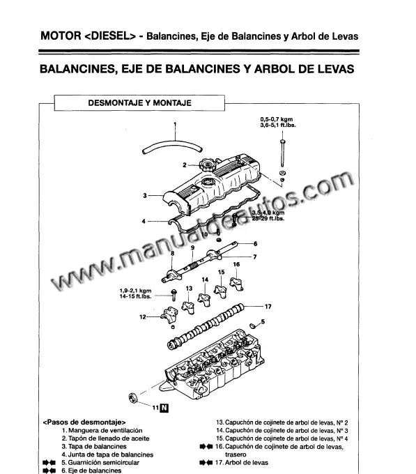 Imagen del motor del Hyundai Galloper 1998–2004 con enfoque en reparación y mantenimiento.