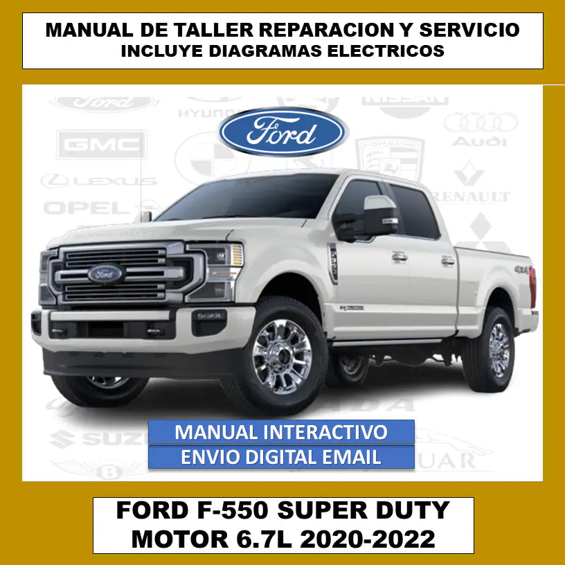 Manual Taller Ford Super Duty F-550 (2020-2022) Español Traducido