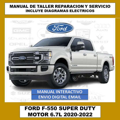 Manual Taller Ford Super Duty F-550 (2020-2022) Español Traducido