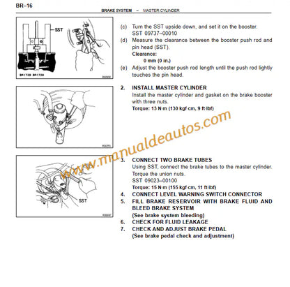 Manual de taller y reparación de frenos y suspensión Lexus ES300 (1991-1994). Manual de servicio de chasis, dirección y amortiguación para modelos de primera generación.