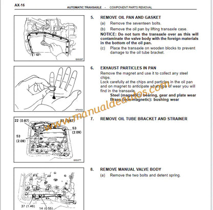 Manual de reparación, taller o servicio de la transmisión automática A540E y manual E53 Lexus ES300. Guía de mantenimiento de caja de cambios para modelos 1991-1994.