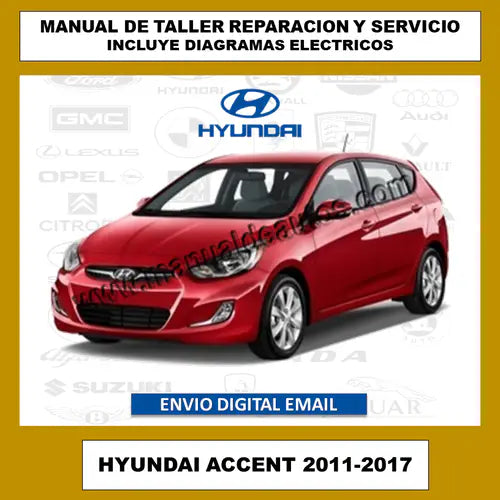 Imagen sobre la reparación y servicio del Hyundai Accent 2011-2017 con detalles técnicos.