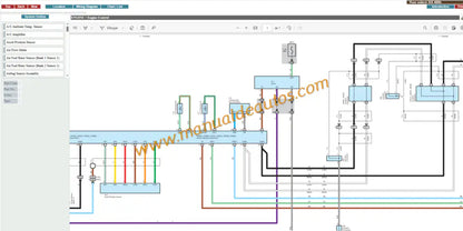 Diagramas eléctricos y esquemas de cableado Lexus RX400h MHU38. Manual de servicio eléctrico interactivo para sistema híbrido, inversores y baterías.