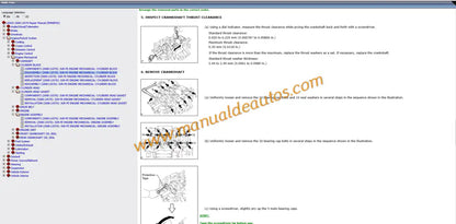 Manual de reparación, taller o servicio de motor 3UR-FE V8 para Lexus LX570. Guía técnica de servicio para el motor de 5.7L modelos 2007 a 2010.