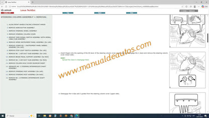 Manual de taller y reparación Lexus CT200h 2011-2014. Guía completa de servicio técnico y mantenimiento para el modelo híbrido de Lexus.