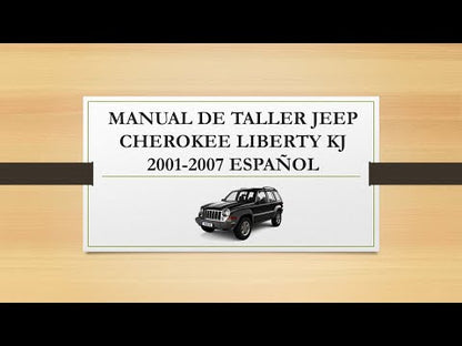 Manual de Taller, Reparación y Servicio Jeep Cherokee Liberty KJ 2001-2007 Español