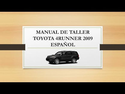 Manual de Taller, Reparación y Servicio Toyota 4Runner 2006-2009 Español