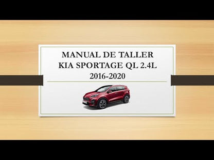 Manual de Taller, Reparación y Servicio Kia Sportage QL 2.4L 2016-2020