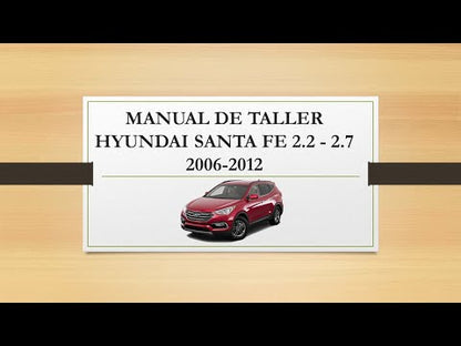 Manual de Taller, Reparación y Servicio Hyundai Santa Fe 2006-2012