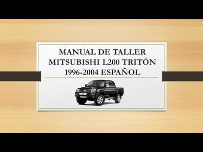 Manual de Taller, Reparación y Servicio Mitsubishi L200 Triton 1996-2004 Español