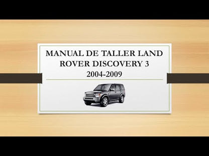 Manual de Taller, Reparación y Servicio Land Rover Discovery 3 2004-2009