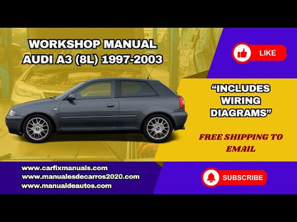 Manual de Taller, Reparación y Servicio Audi A3 (8L) 1997-2003