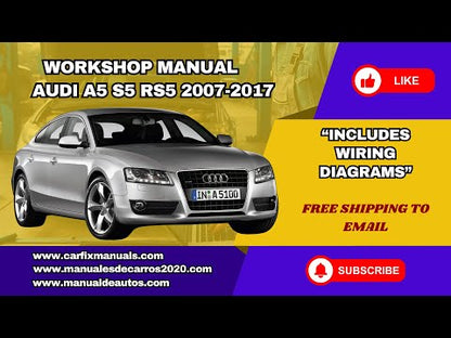 Manual de Taller, Reparación y Servicio Audi A5 S5 RS5 2007-2017