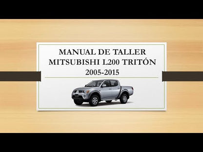 Manual de Taller, Reparación y Servicio Mitsubishi L200 Triton 2005-2015