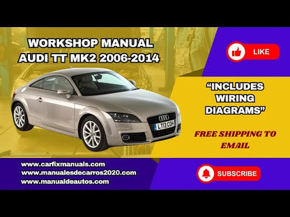 Manual de Taller, Reparación y Servicio Audi TT 2006-2014