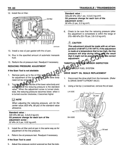 Transmisión del Hyundai Getz 2002–2006 durante mantenimiento especializado.