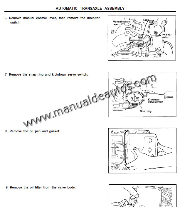 Transmisión del Hyundai Excel 1989–1994 durante servicio técnico especializado.