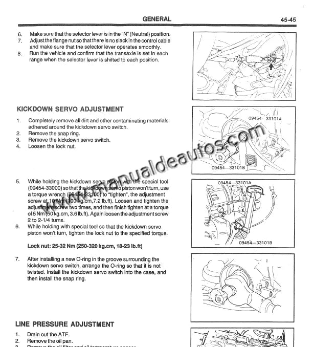 Transmisión del Hyundai Sonata 1996–1998 durante mantenimiento especializado.